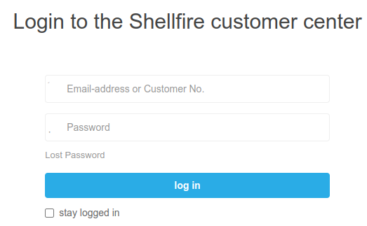Shellfire website login